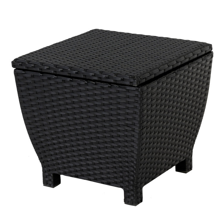 Aura Outdoor 13 Gallons Gallon Wicker Deck Box & Reviews Wayfair